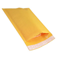 Self-Seal Kraft Bubble Mailer #000 (3.75" x 7" useable) - Bundle of 100 (Colour May Vary)